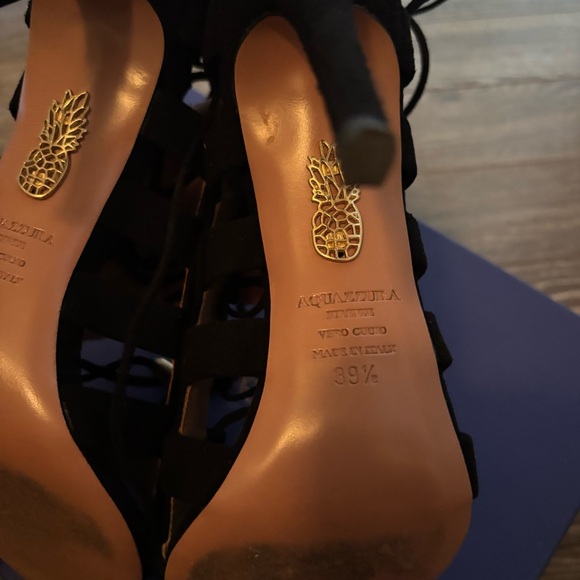 Aquazzura Amazon 105 suede heels - Picture 6 of 6